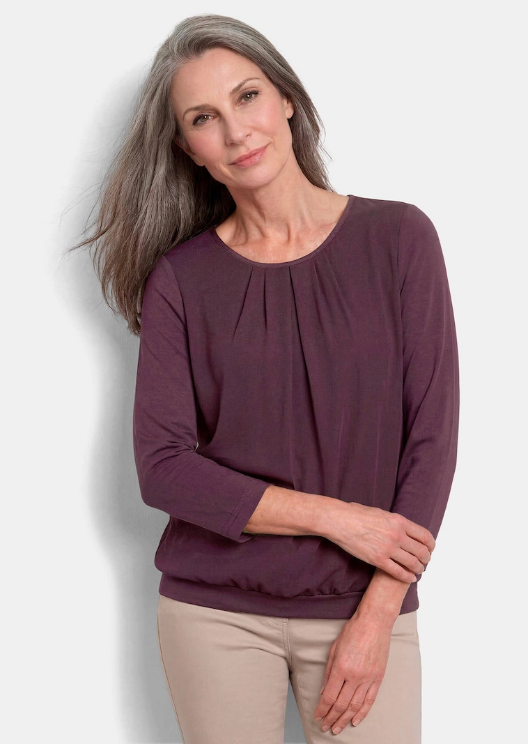 Verzorgd shirt in elegante blouselook