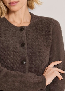 Cardigan moelleux avec structure en nid d'abeille thumbnail 6