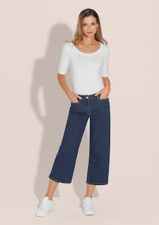 Culotte-Jeans in modischer 7/8-Länge thumbnail 2