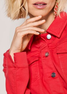 Jeansjacke mit femininen Details thumbnail 5