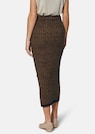 Knitted skirt in two-tone effect with decorative button placket thumbnail 3