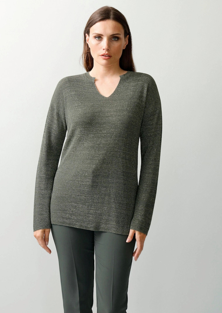 Pullover mit Effektgarn