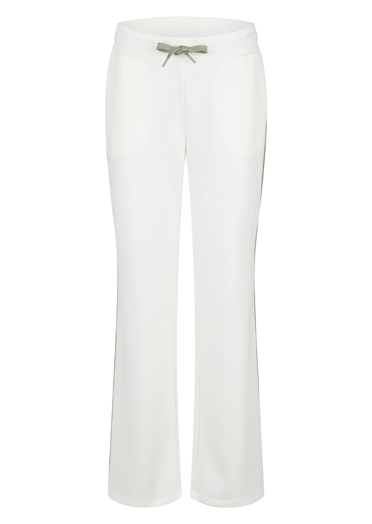 Sweatbroek met een contrasterende bies opzij