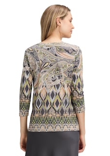 Paisley-Shirt aus Baumwolle und Modal thumbnail 3