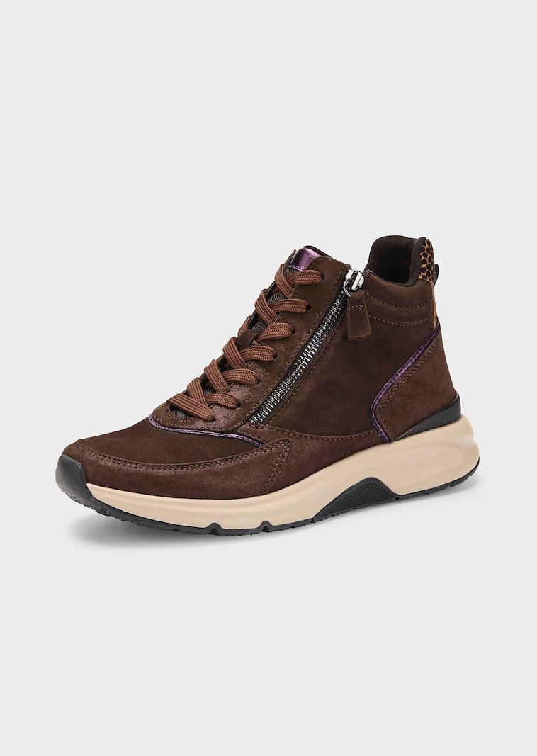 Hohe Sneaker mit Reißverschluss