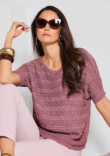 Bändchen-Pullover mit Glanz-Effekt thumbnail 7