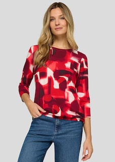 Jersey-Shirt mit Gummibund am Saum thumbnail 1