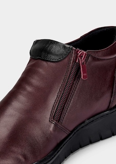 Stiefeletten aus Leder mit Reissverschlüssen thumbnail 3