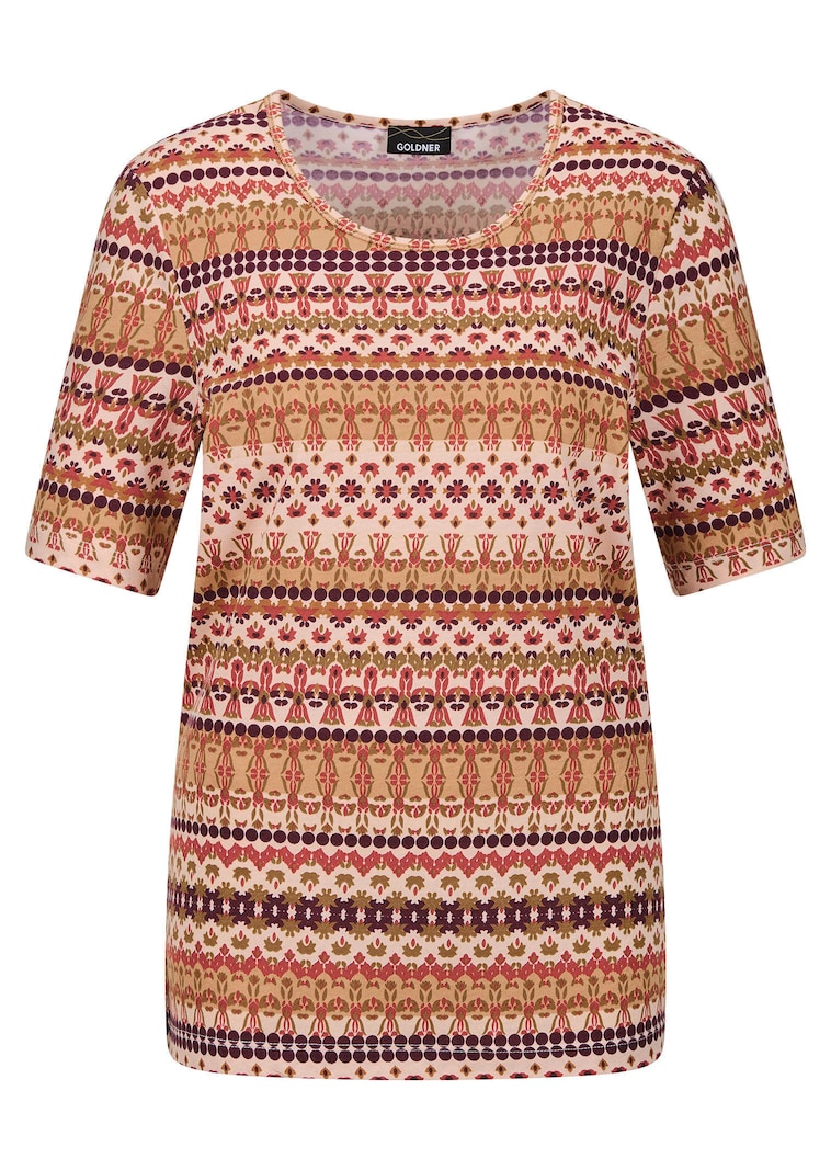T-shirt avec motif ethnique