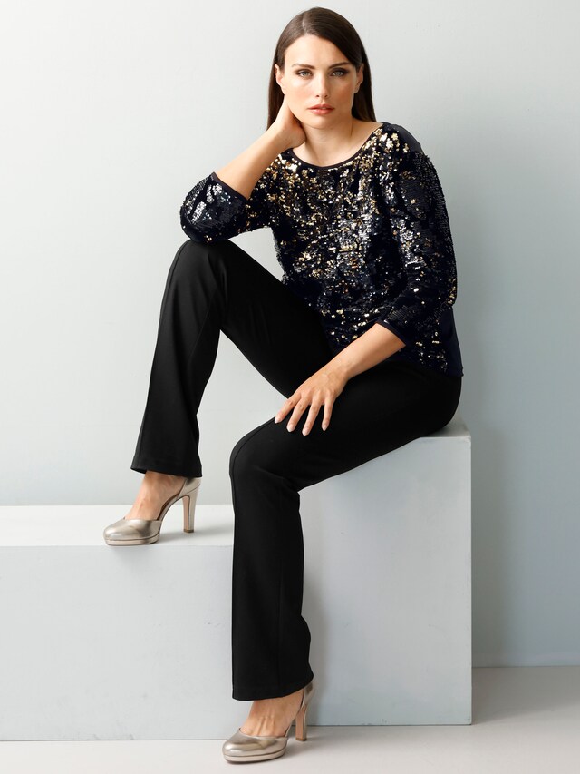 Shirt mit Pailletten und Zierperlen 6