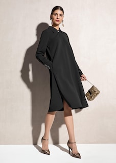 Hemdblusenkleid mit lässiger Silhouette thumbnail 1