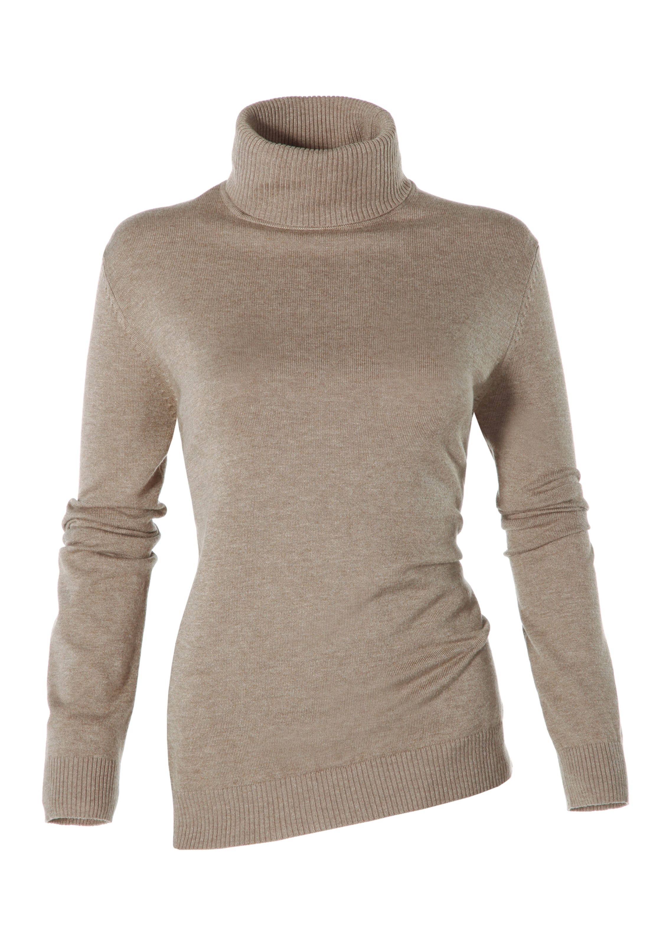 Pull en maille fine avec viscose et élasthanne