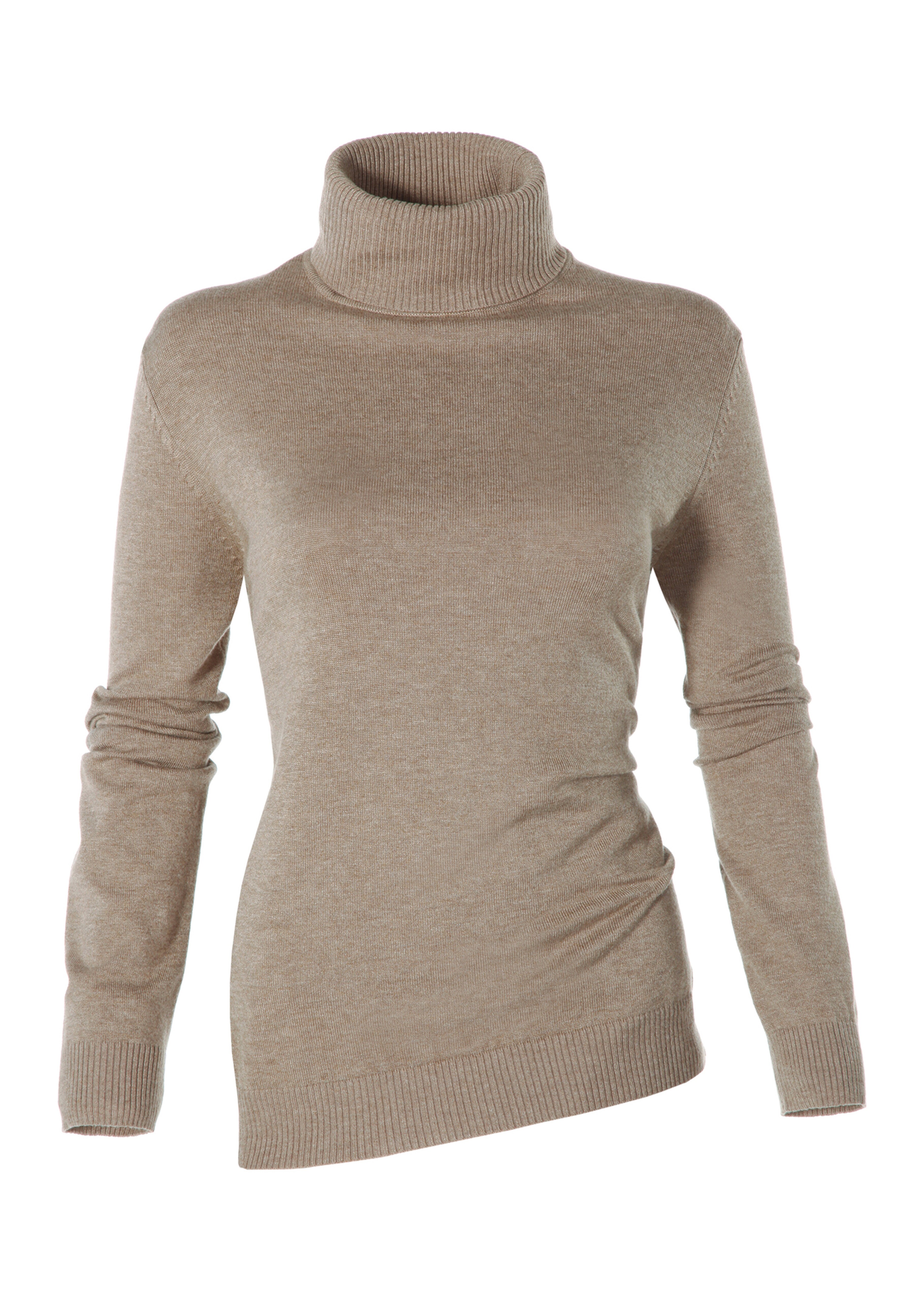 Pull en maille fine avec viscose et élasthanne