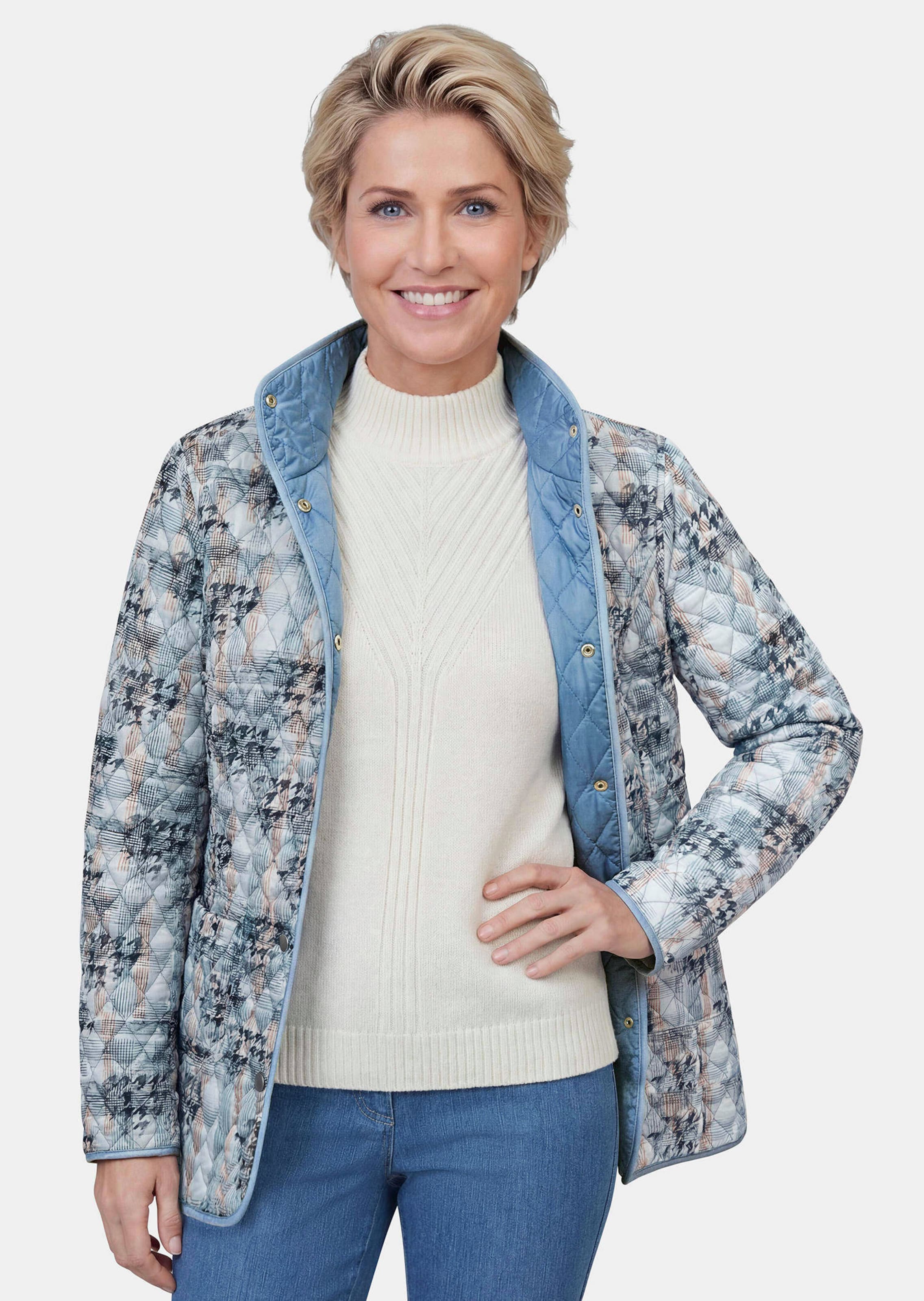 Veste légère réversible avec surpiqûres en losange