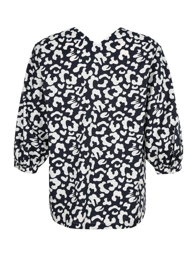 Bluse mit modischem Animal - und Blusendessin 5
