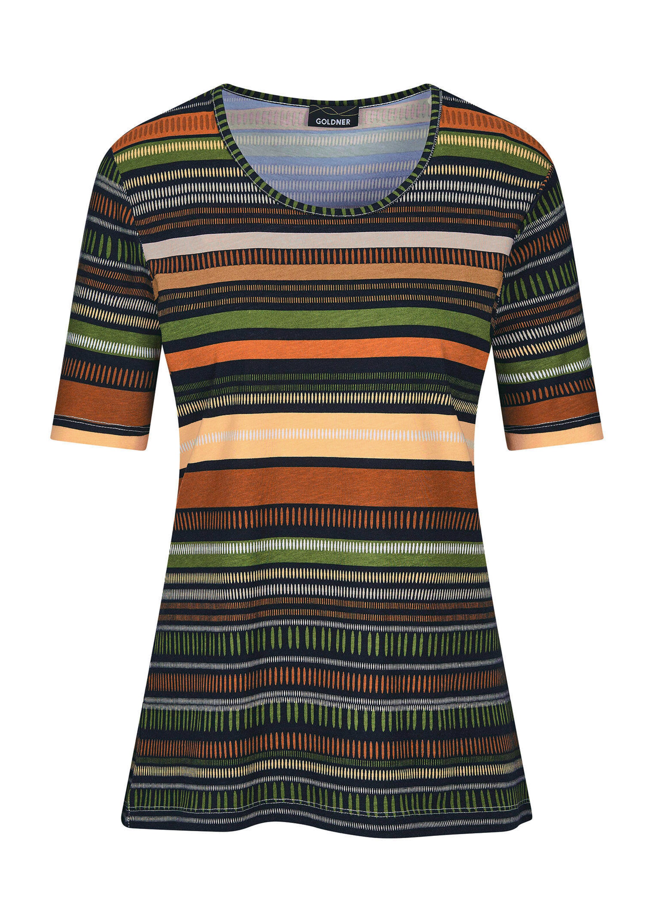 T-shirt rayé en coton et Modal