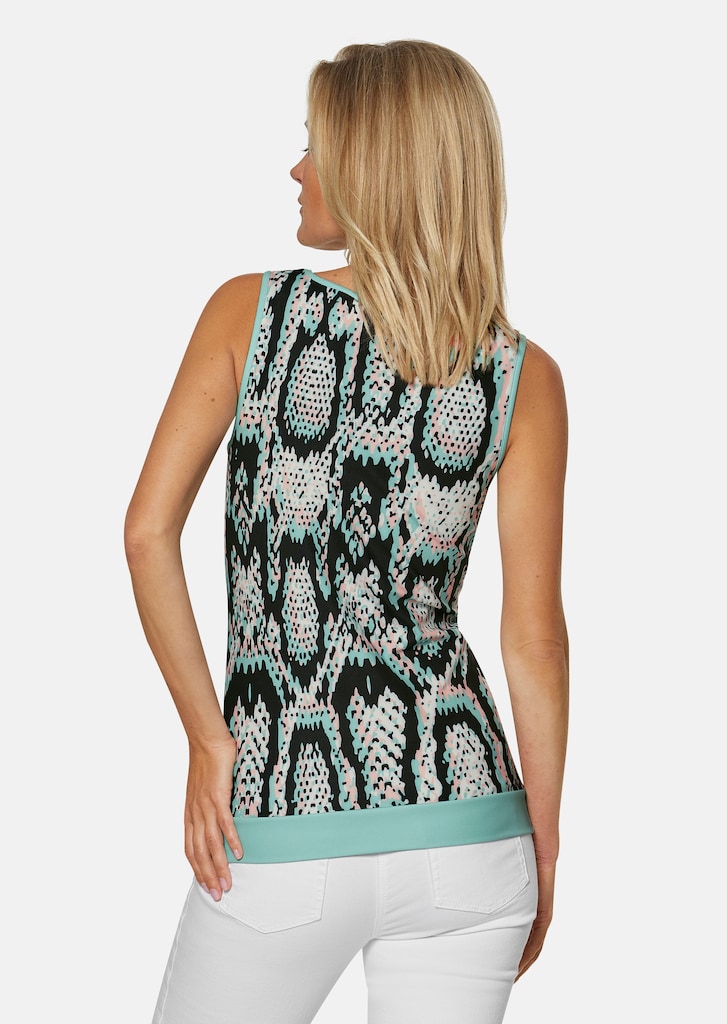 Tank top with snake print 2