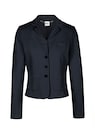 Korte jersey blazer met modieuze structuur thumbnail 6