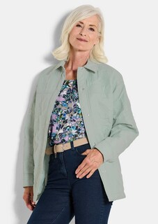 Hemdjacke mit geprägtem Blumenmuster thumbnail 4