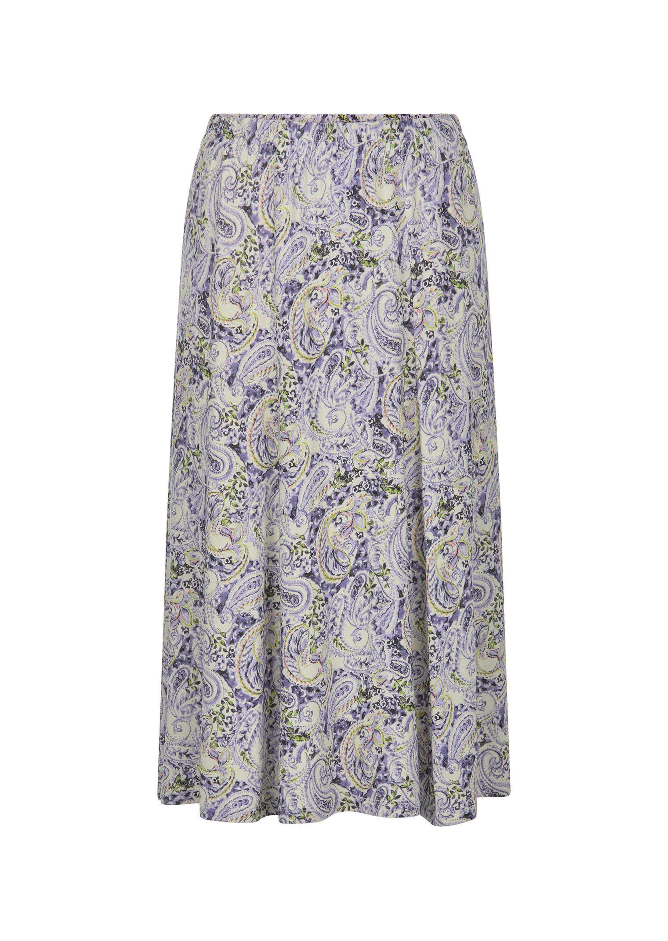 Weit schwingender Bahnenrock aus Jersey