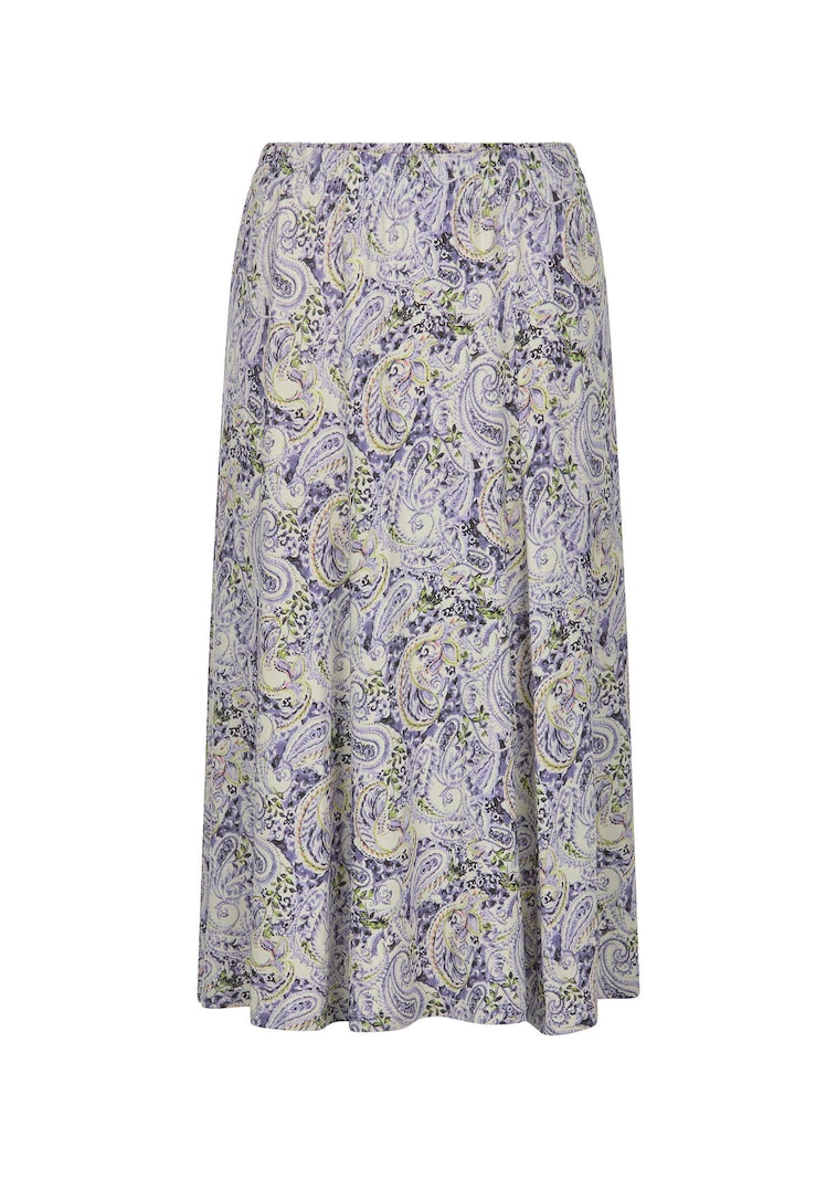 Weit schwingender Bahnenrock aus Jersey