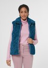 Gilet matelassé réversible un côté peluche et un côté nylon thumbnail 1