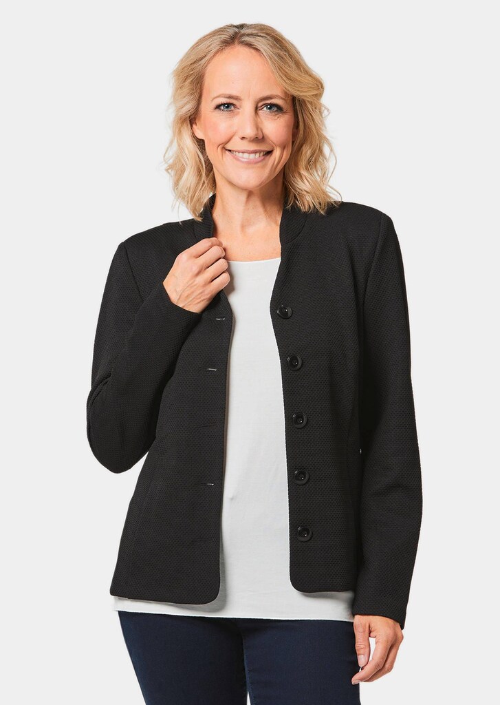 Bequemer Struktur-Jerseyblazer