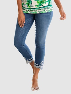 Jeans mit OrnamentStückerei thumbnail 2