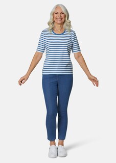 Striped top with short sleeves thumbnail 3