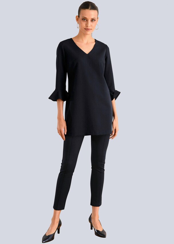 Tunika mit femininen Volants 1