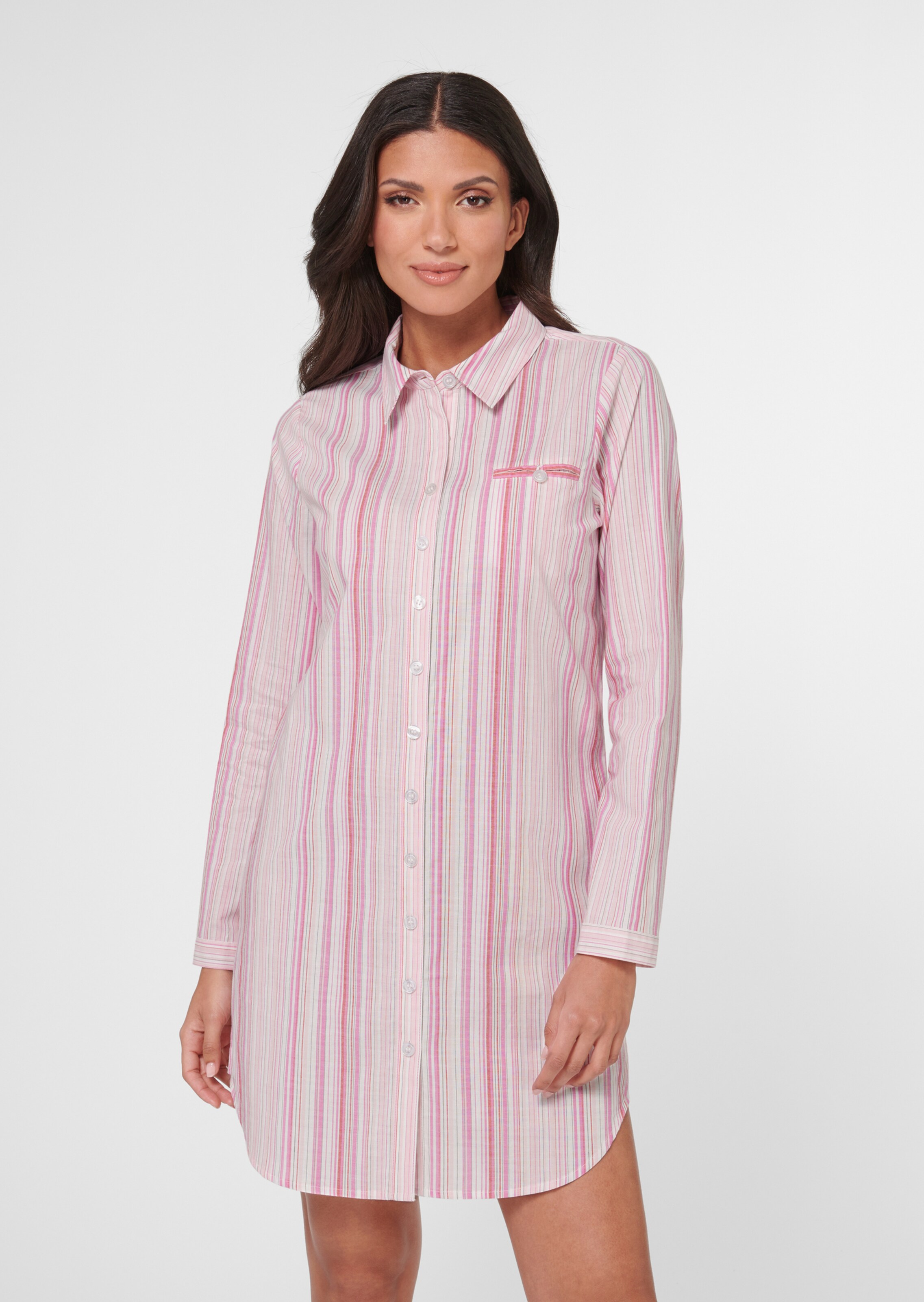 Sleepshirt mit Webstreifen
