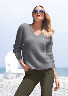 Pull en maille col V thumbnail 2