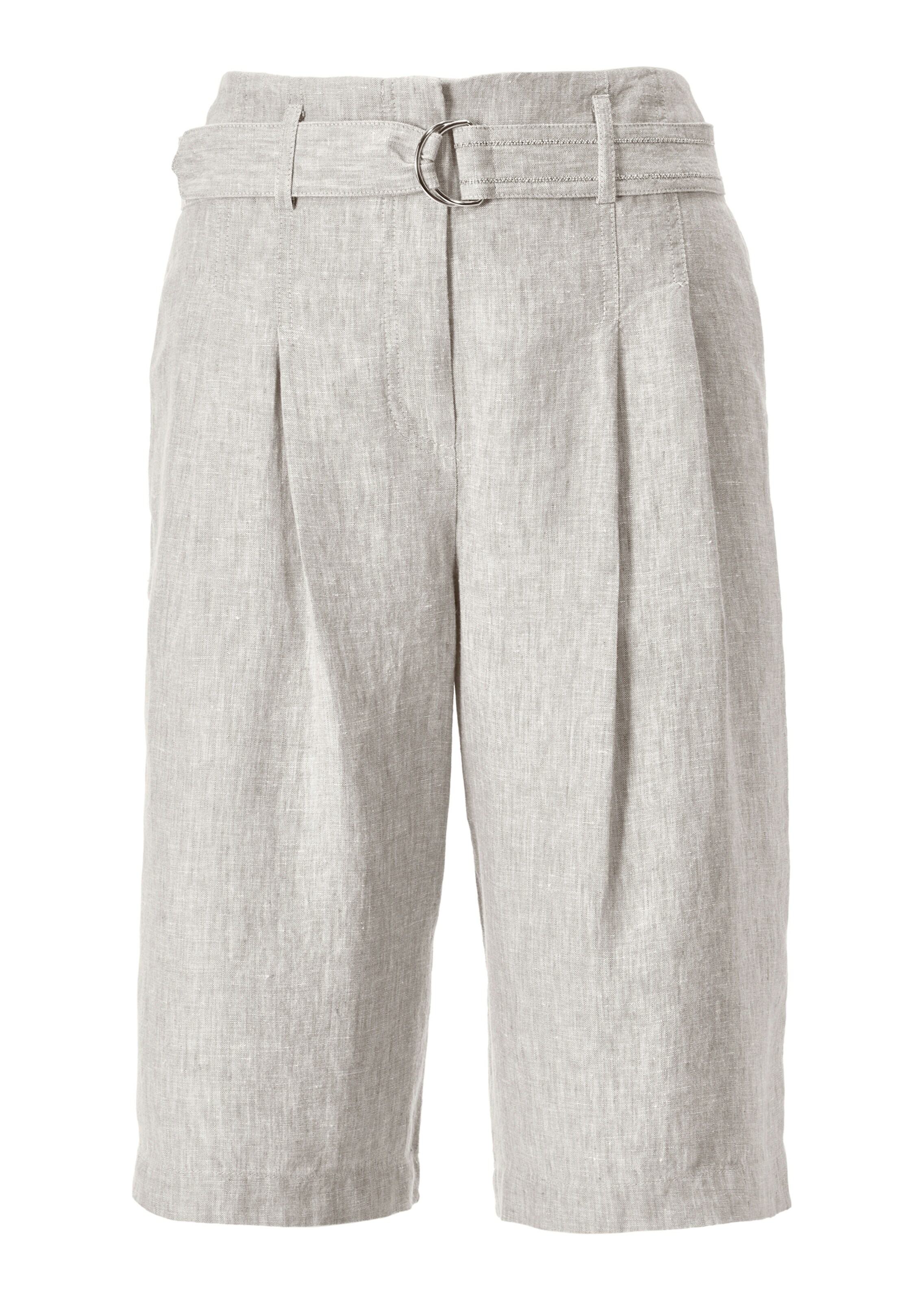 Highwaist-Bermuda in sommerlicher Leinenqualität