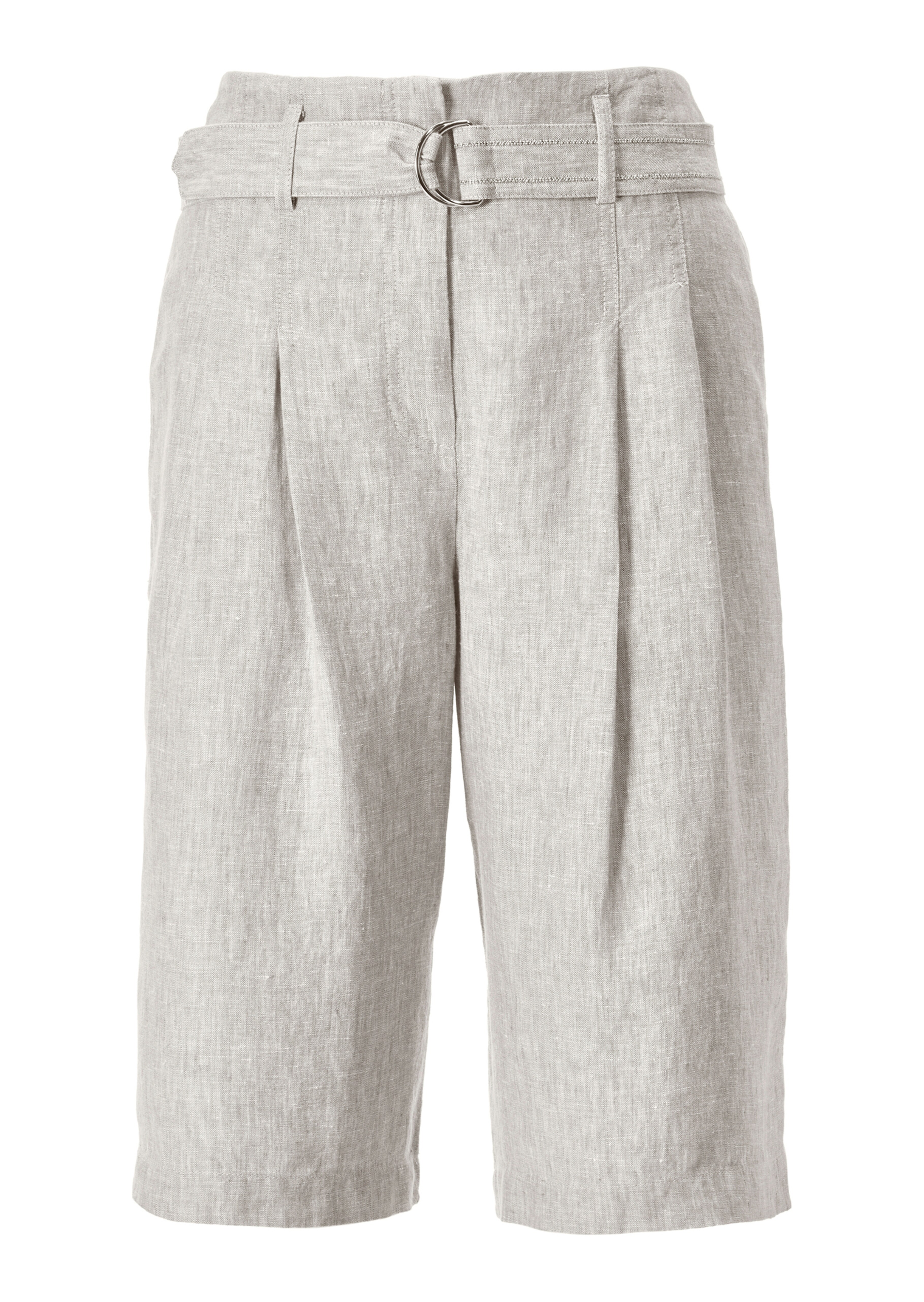 Highwaist-Bermuda in sommerlicher Leinenqualität