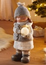 XL-Winterkind Mädchen mit LED-Schneeball thumbnail 1