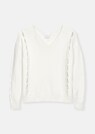 Knitted jumper with cut-outs and V-neckline thumbnail 6