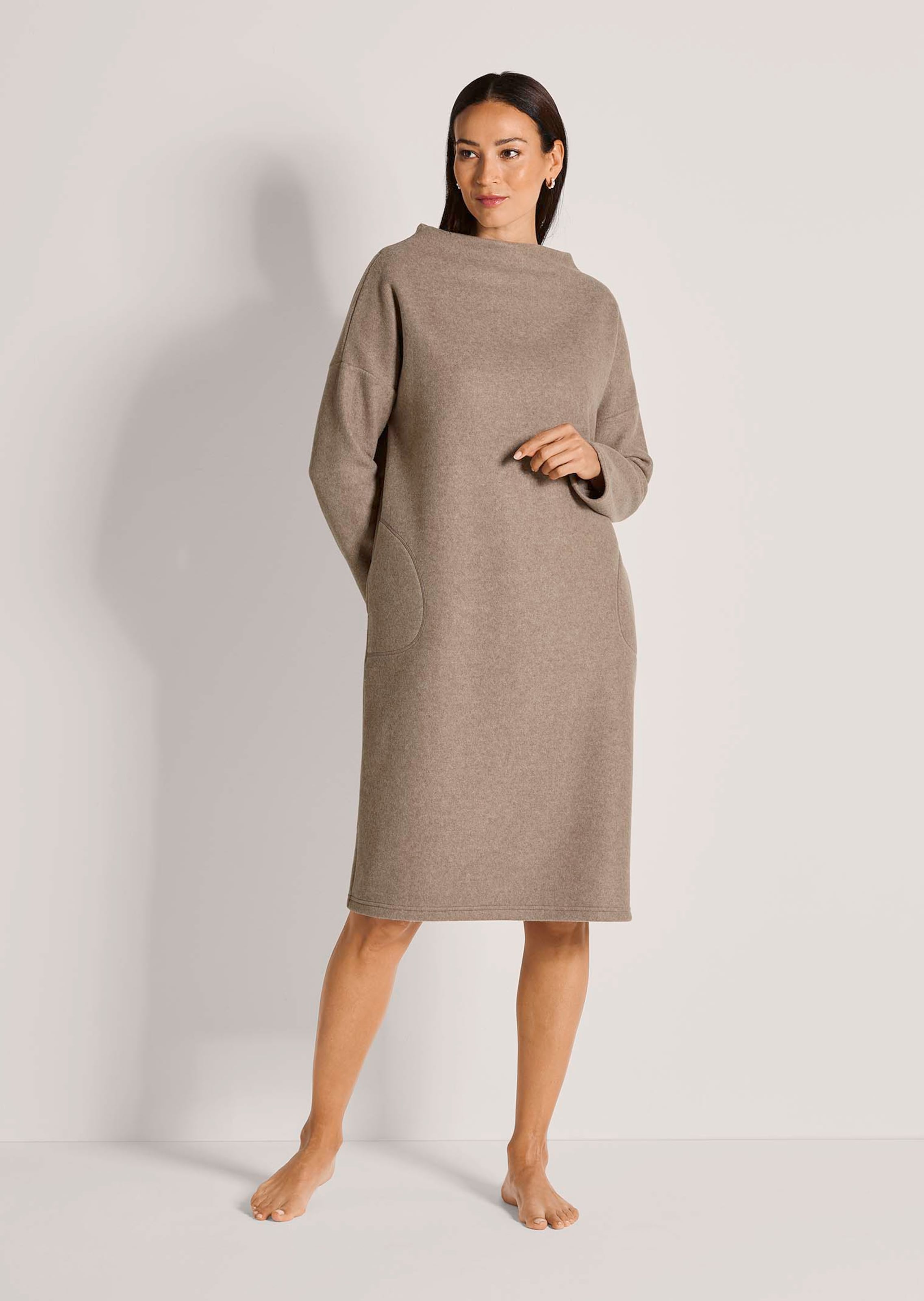 Fleece lounge dress