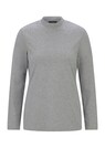 Shirt met lange mouwen en opstaande kraag, van katoen thumbnail 5