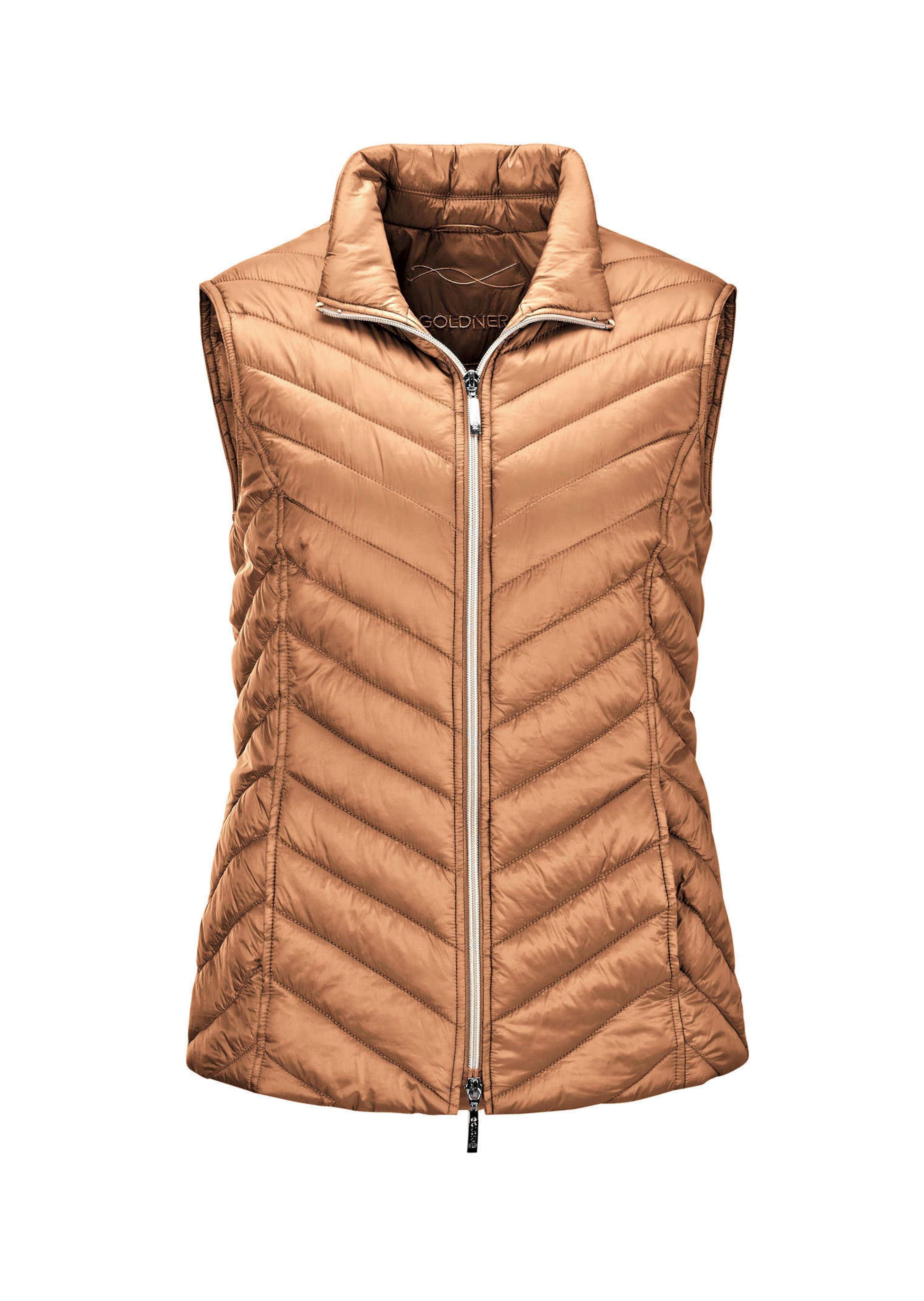 Figurschmeichelnde Weste mit leichter Wattierung