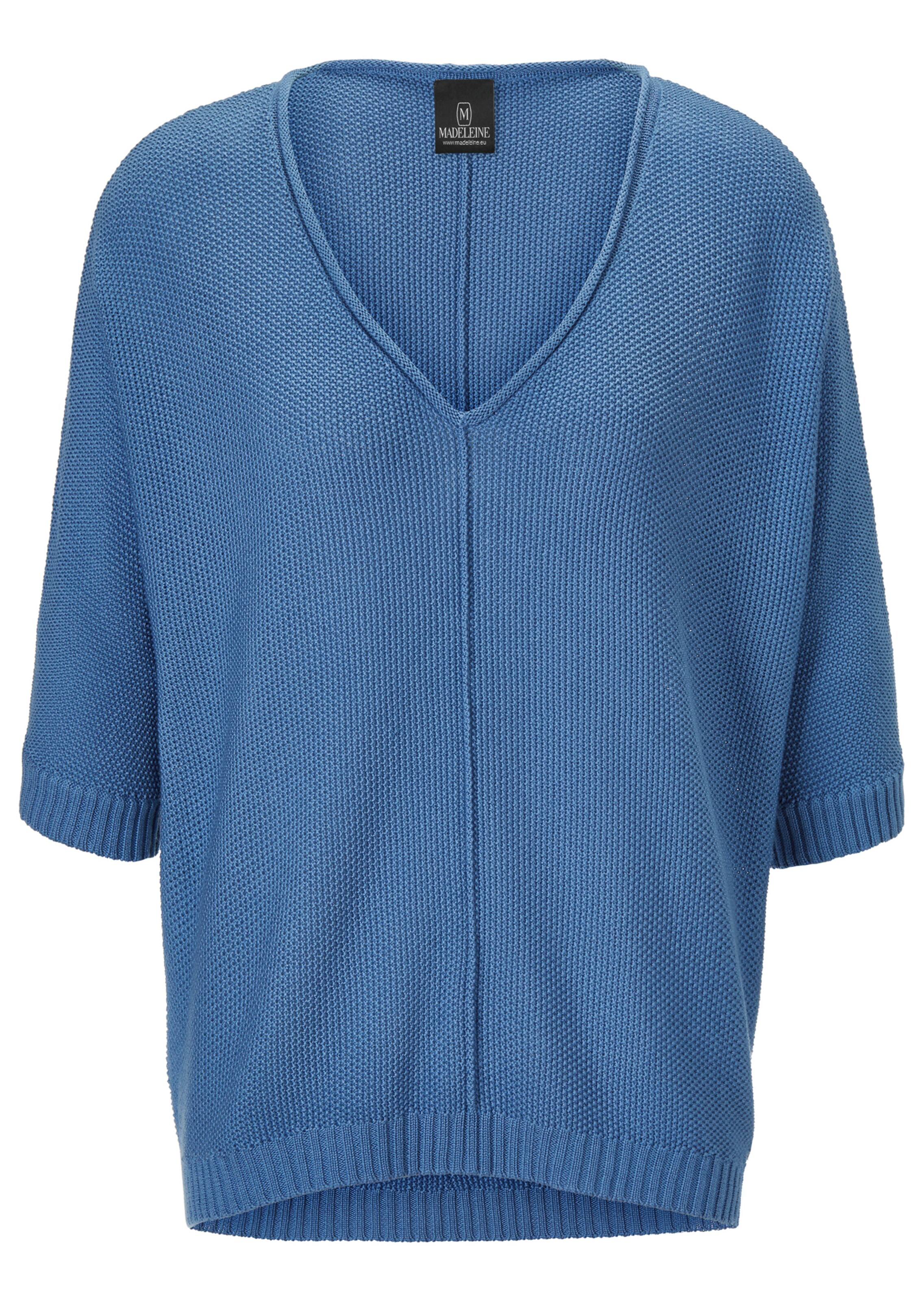 Seed stitch jumper with kimono sleeves