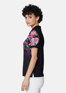 Classic polo shirt with floral accents thumbnail 4