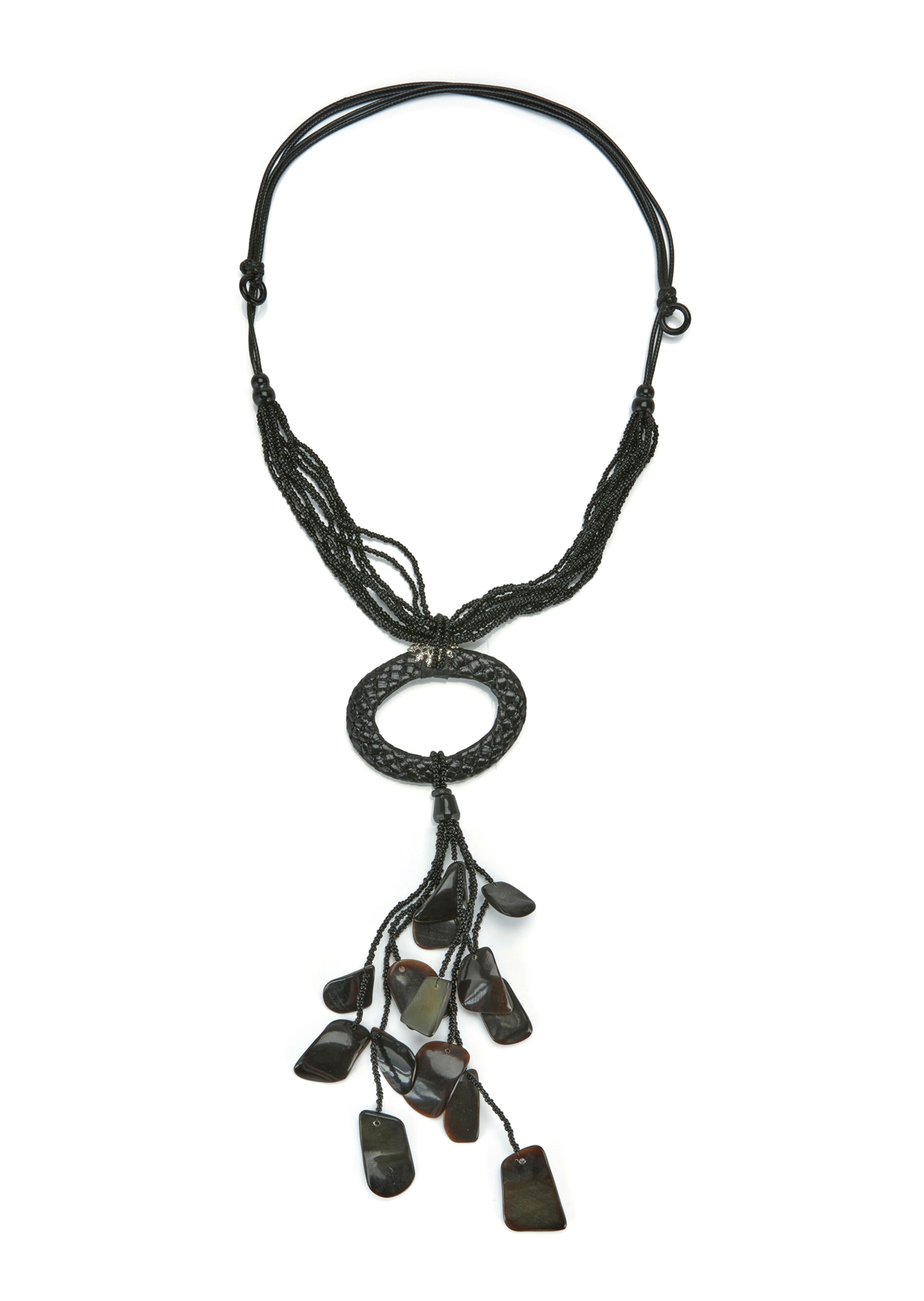 Kette mit glänzenden Zierplättchen