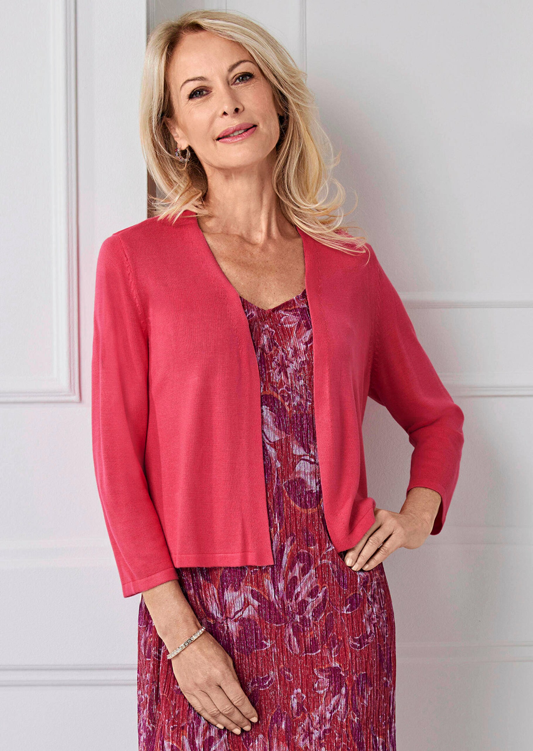 Wunderbar Leichter Strick Bolero In Pink Atelier GOLDNER wunderbar-leichter-strick-bolero-in-pink-atelier-goldner