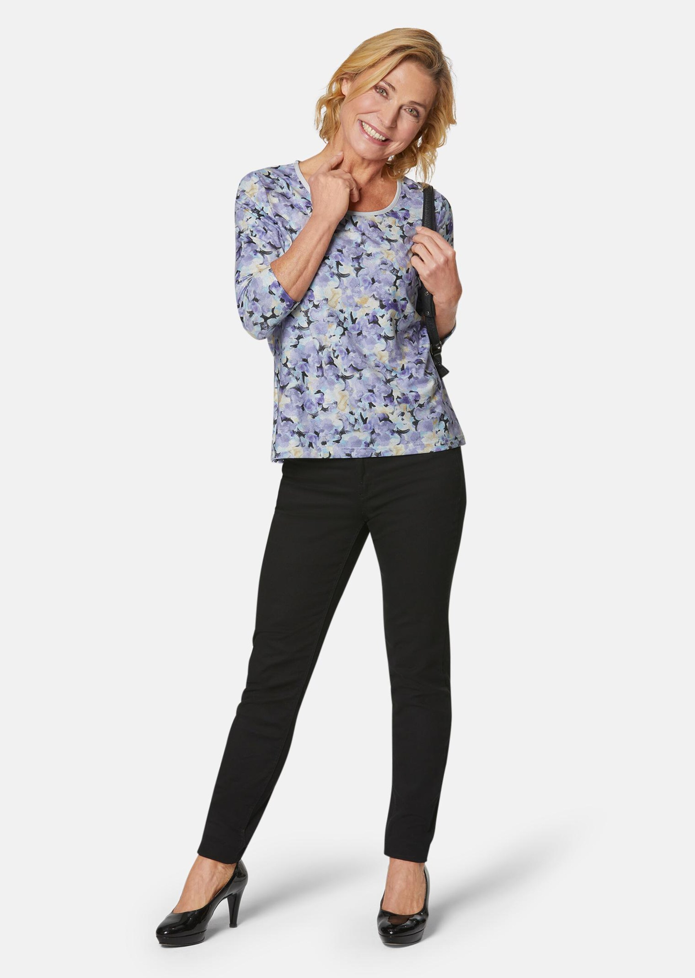 T-shirt imprimé - bleu / à motifs - Gr. 26 de Goldner Fashion