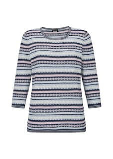Jacquard-Pullover in Ringel-Optik thumbnail 6