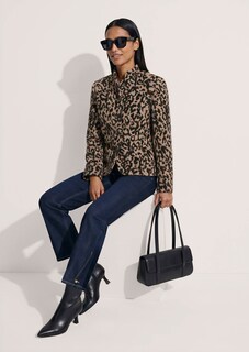 Jacquard-Blazer mit Leoparden-Muster thumbnail 4