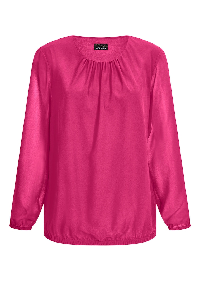 Elegante blouse van chiffon