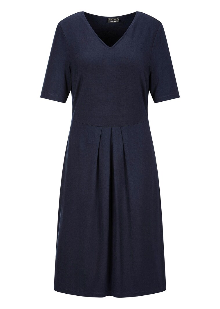 Robe en jersey à encolure en V