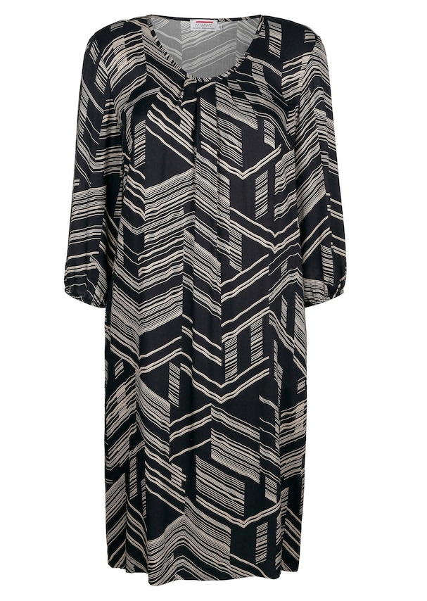Kleid mit grafischem Druck 4