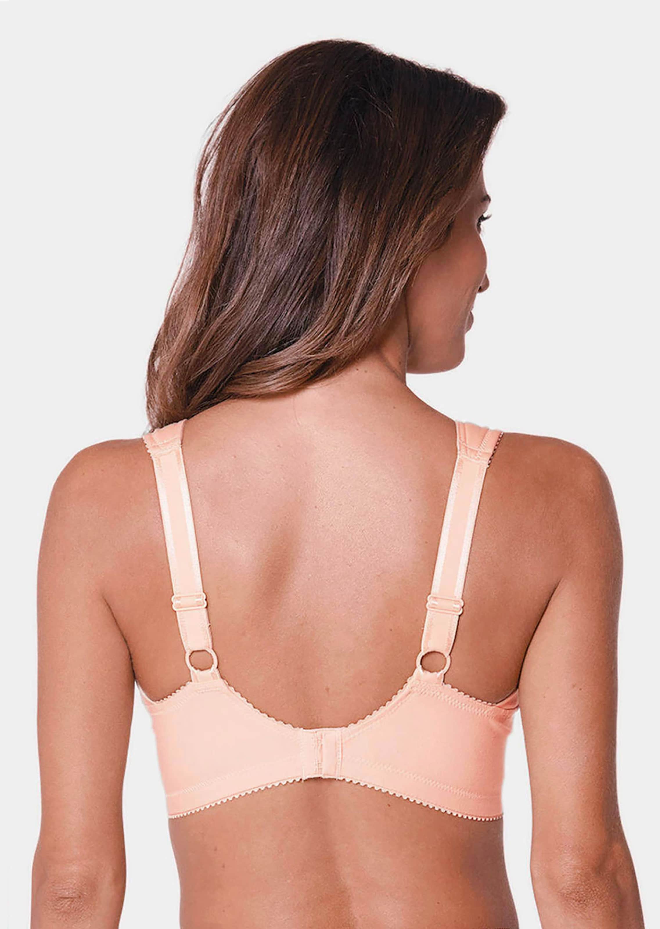 Soutien-gorge en coton et dentelle - couleur chair - Gr. 105 B de Goldner Fashion